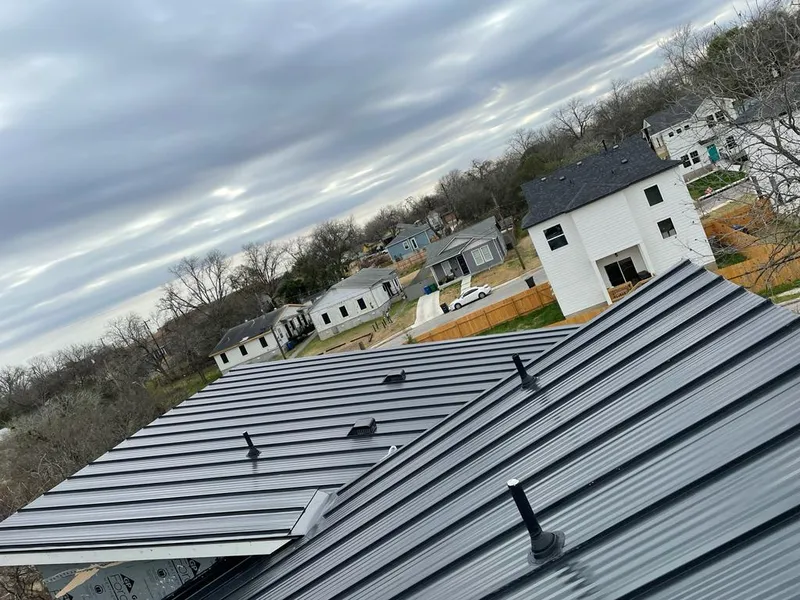 Standing seam metal roof panels with vents for Skylight Repair in Stow